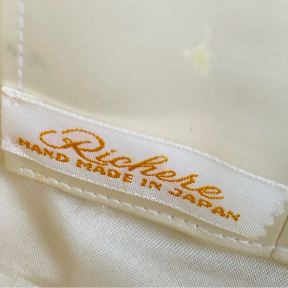 Vintage "RICHERE" Beaded Purse Evening Bag Silver Gold 1960's Hand Made in Japan - Picture 12 of 16